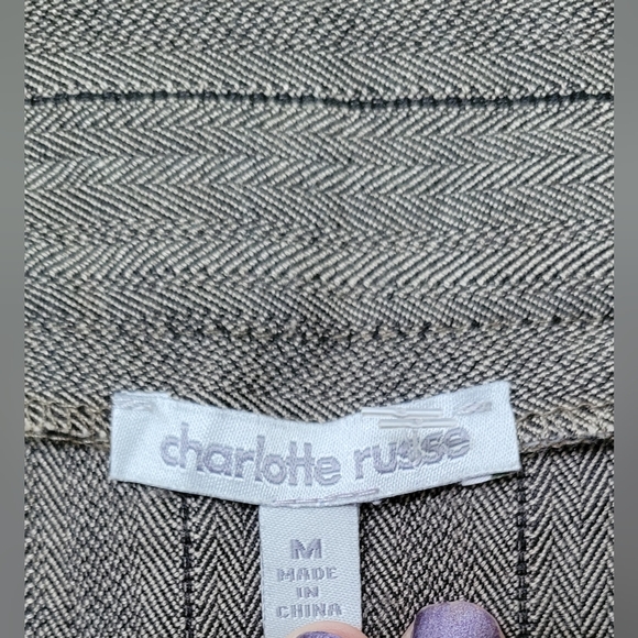 CHARLOTTE RUSSE school girl button-up skirt size medium - Picture 6 of 8